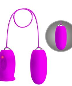 PRETTY LOVE – DAISY HUEVO DUAL VIBRADOR RECARGABLE MORADO - intimamenities.com