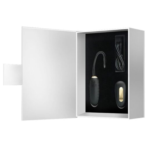 PRETTY LOVE – DOREEN HUEVO VIBRADOR DE LUJO RECARGABLE NEGRO CONTROL REMOTO - intimamenities.com