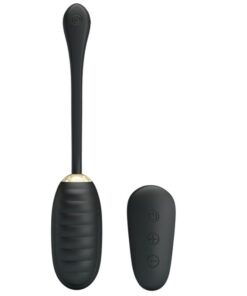 PRETTY LOVE – DOREEN HUEVO VIBRADOR DE LUJO RECARGABLE NEGRO CONTROL REMOTO - intimamenities.com
