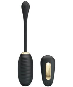 PRETTY LOVE – DOREEN HUEVO VIBRADOR DE LUJO RECARGABLE NEGRO CONTROL REMOTO - intimamenities.com