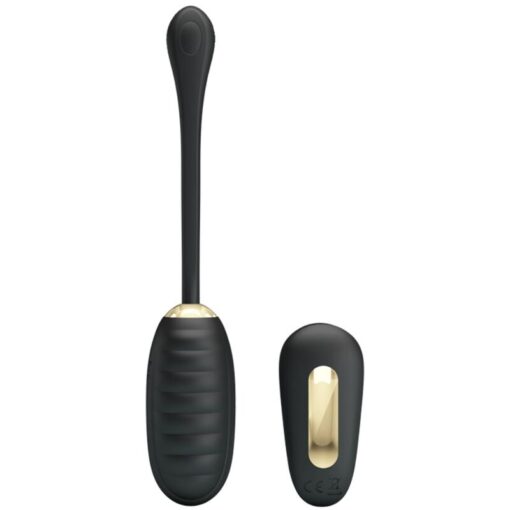 PRETTY LOVE – DOREEN HUEVO VIBRADOR DE LUJO RECARGABLE NEGRO CONTROL REMOTO - intimamenities.com