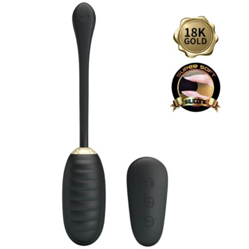 PRETTY LOVE – DOREEN HUEVO VIBRADOR DE LUJO RECARGABLE NEGRO CONTROL REMOTO - intimamenities.com
