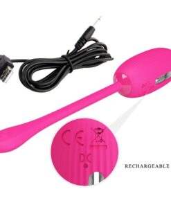PRETTY LOVE – DOREEN HUEVO VIBRADOR RECARGABLE MAGENTA CONTROL REMOTO - intimamenities.com