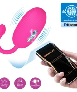 PRETTY LOVE – DOREEN HUEVO VIBRADOR RECARGABLE MAGENTA CONTROL REMOTO - intimamenities.com