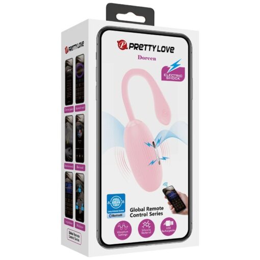PRETTY LOVE – DOREEN HUEVO VIBRADOR RECARGABLE ROSA - intimamenities.com