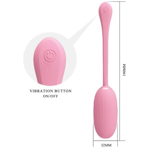 PRETTY LOVE – DOREEN HUEVO VIBRADOR RECARGABLE ROSA - intimamenities.com