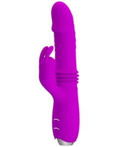 PRETTY LOVE – DOROTHY VIBRADOR CONEJO RECARGABLE MORADO - intimamenities.com