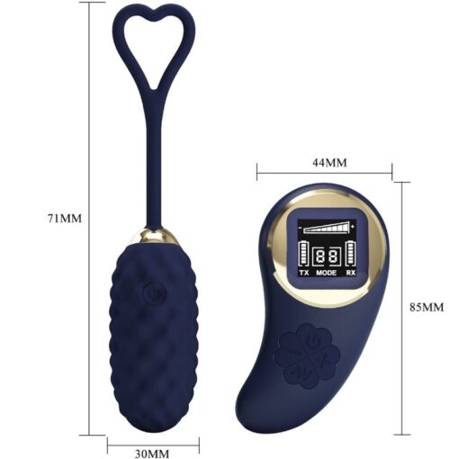 PRETTY LOVE – VIVIAN HUEVO VIBRADOR CONTROL REMOTO AZUL - intimamenities.com