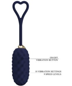 PRETTY LOVE – VIVIAN HUEVO VIBRADOR CONTROL REMOTO AZUL - intimamenities.com