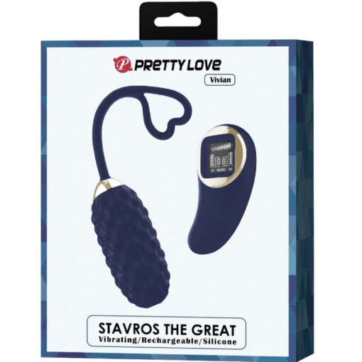 PRETTY LOVE – VIVIAN HUEVO VIBRADOR CONTROL REMOTO AZUL - intimamenities.com