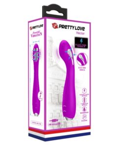 PRETTY LOVE – HECTOR VIBRADOR ELECTROSHOCK RECARGABLE & IMPERMEABLE MORADO - intimamenities.com