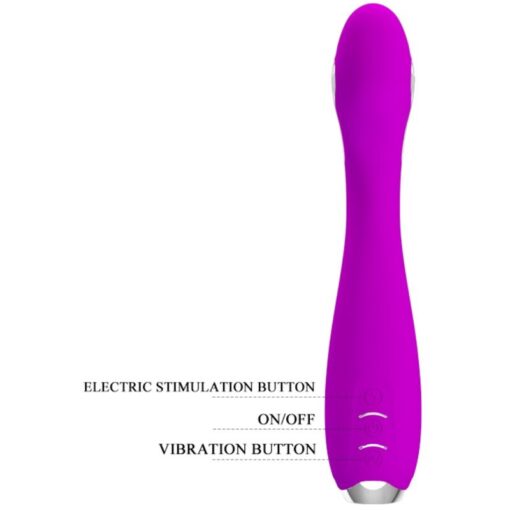 PRETTY LOVE – HECTOR VIBRADOR ELECTROSHOCK RECARGABLE & IMPERMEABLE MORADO - intimamenities.com