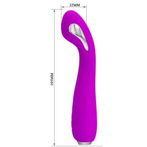 PRETTY LOVE – HECTOR VIBRADOR ELECTROSHOCK RECARGABLE & IMPERMEABLE MORADO - intimamenities.com
