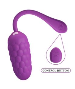 PRETTY LOVE – HUEVO VIBRADOR CON TEXTURA MARINA RECARGABLE MORADO - intimamenities.com