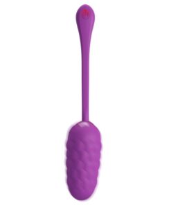 PRETTY LOVE – HUEVO VIBRADOR CON TEXTURA MARINA RECARGABLE MORADO - intimamenities.com