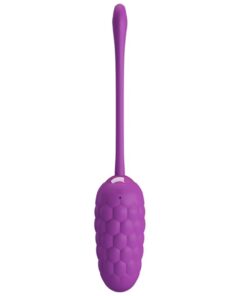 PRETTY LOVE – HUEVO VIBRADOR CON TEXTURA MARINA RECARGABLE MORADO - intimamenities.com