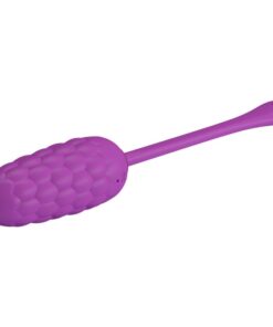 PRETTY LOVE – HUEVO VIBRADOR CON TEXTURA MARINA RECARGABLE MORADO - intimamenities.com