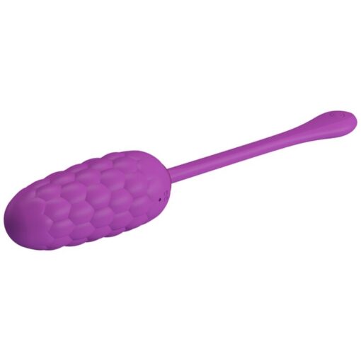 PRETTY LOVE – HUEVO VIBRADOR CON TEXTURA MARINA RECARGABLE MORADO - intimamenities.com