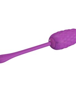 PRETTY LOVE – HUEVO VIBRADOR CON TEXTURA MARINA RECARGABLE MORADO - intimamenities.com
