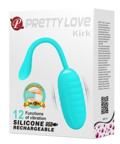 PRETTY LOVE – KIRK HUEVO VIBRADOR RECARGABLE VERDE CLARO - intimamenities.com