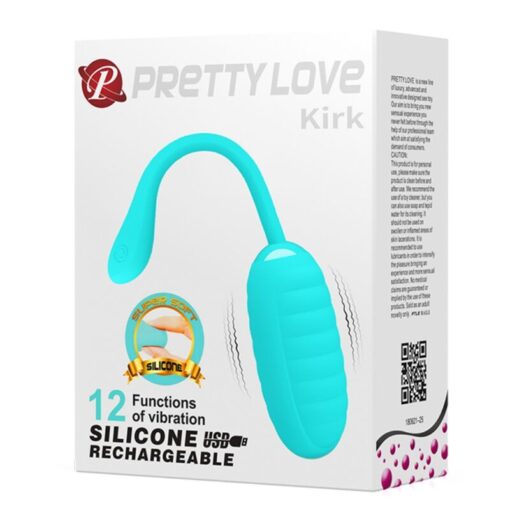 PRETTY LOVE – KIRK HUEVO VIBRADOR RECARGABLE VERDE CLARO - intimamenities.com