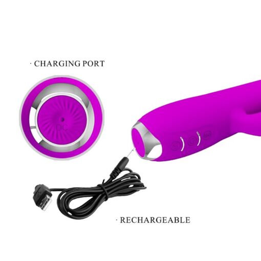 PRETTY LOVE – REGINA VIBRADOR-ONDAS ESTIMULADORAS RECARGABLE MORADO - intimamenities.com