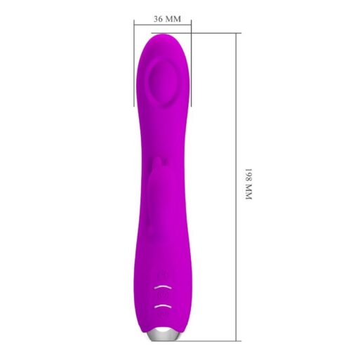 PRETTY LOVE – REGINA VIBRADOR-ONDAS ESTIMULADORAS RECARGABLE MORADO - intimamenities.com