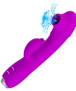 PRETTY LOVE – REGINA VIBRADOR-ONDAS ESTIMULADORAS RECARGABLE MORADO - intimamenities.com
