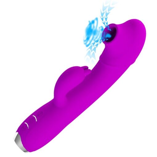 PRETTY LOVE – REGINA VIBRADOR-ONDAS ESTIMULADORAS RECARGABLE MORADO - intimamenities.com