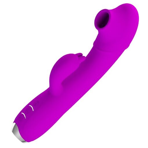 PRETTY LOVE – REGINA VIBRADOR-ONDAS ESTIMULADORAS RECARGABLE MORADO - intimamenities.com