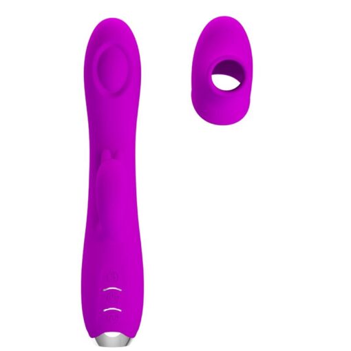 PRETTY LOVE – REGINA VIBRADOR-ONDAS ESTIMULADORAS RECARGABLE MORADO - intimamenities.com