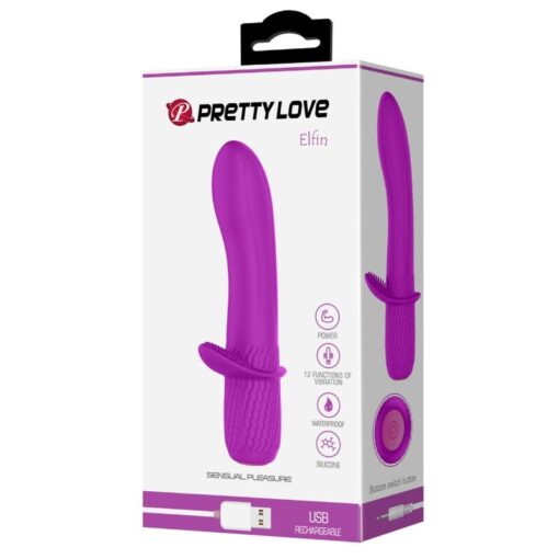 PRETTY LOVE – TROY VIBRADOR RECARGABLE MORADO - intimamenities.com