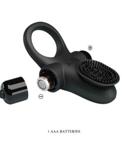 PRETTY LOVE – ANILLO VIBRADOR II PARA PENE NEGRO - intimamenities.com