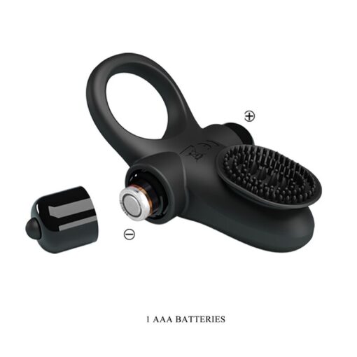 PRETTY LOVE – ANILLO VIBRADOR II PARA PENE NEGRO - intimamenities.com