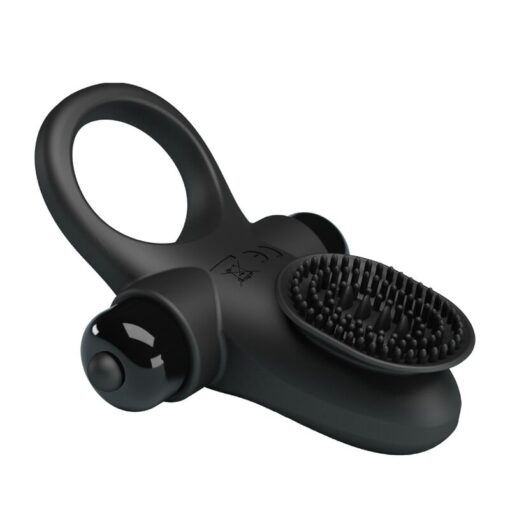 PRETTY LOVE – ANILLO VIBRADOR II PARA PENE NEGRO - intimamenities.com