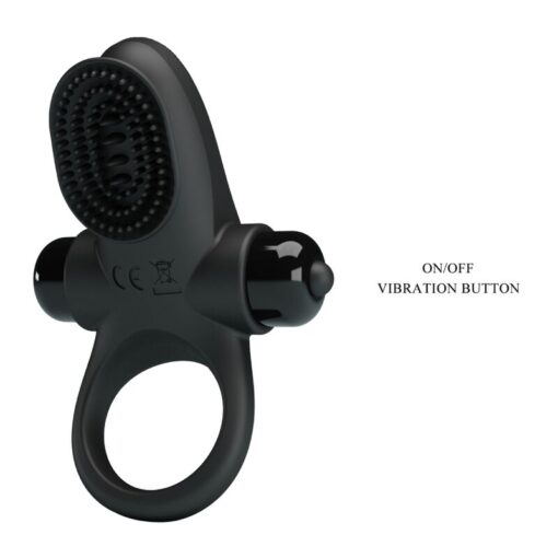 PRETTY LOVE – ANILLO VIBRADOR II PARA PENE NEGRO - intimamenities.com