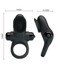 PRETTY LOVE – ANILLO VIBRADOR II PARA PENE NEGRO - intimamenities.com