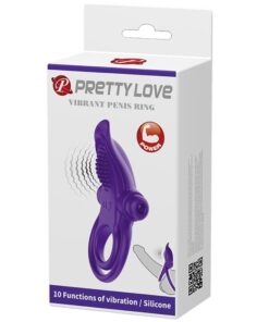PRETTY LOVE – ANILLO VIBRADOR PARA PENE MORADO - intimamenities.com