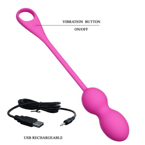 PRETTY LOVE – ELVIRA BOLAS VIBRADORAS RECARGABLE ROSA - intimamenities.com