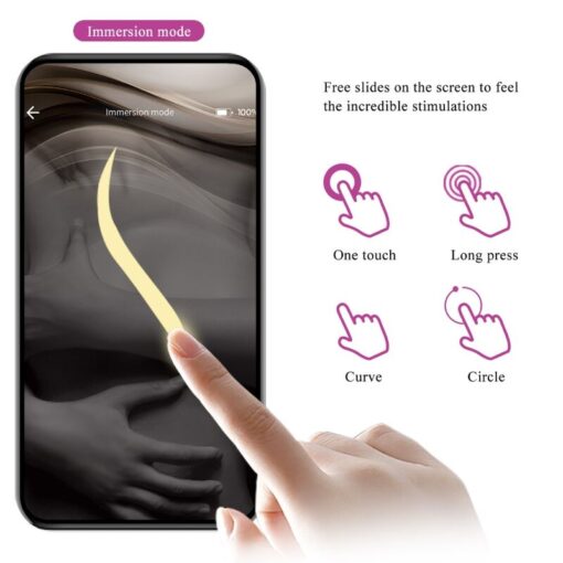 PRETTY LOVE – NYMPH HUEVO VIBRADOR CONTROLADO POR APP VIOLETA - intimamenities.com