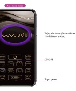 PRETTY LOVE – NYMPH HUEVO VIBRADOR CONTROLADO POR APP VIOLETA - intimamenities.com