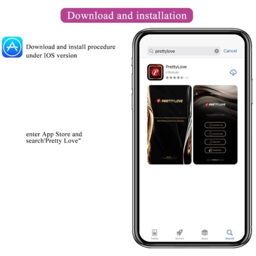 PRETTY LOVE – NYMPH HUEVO VIBRADOR CONTROLADO POR APP VIOLETA - intimamenities.com