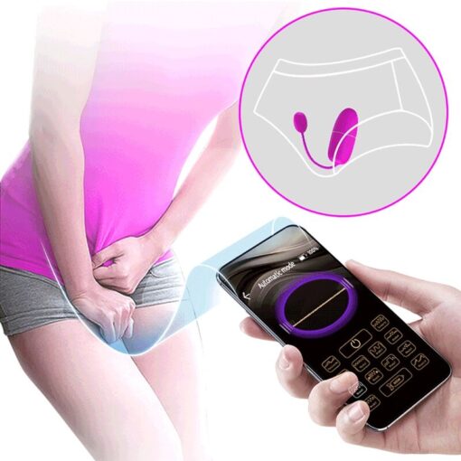 PRETTY LOVE – NYMPH HUEVO VIBRADOR CONTROLADO POR APP VIOLETA - intimamenities.com
