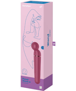 SATISFYER – PLANET WAND-ER MASAJEADOR VIBRADOR BERRY - intimamenities.com