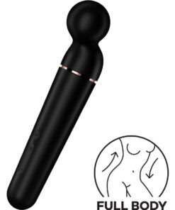 SATISFYER – PLANET WAND-ER MASAJEADOR VIBRADOR NEGRO - intimamenities.com