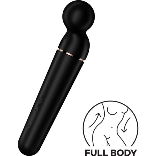 SATISFYER – PLANET WAND-ER MASAJEADOR VIBRADOR NEGRO - intimamenities.com