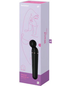 SATISFYER – PLANET WAND-ER MASAJEADOR VIBRADOR NEGRO - intimamenities.com