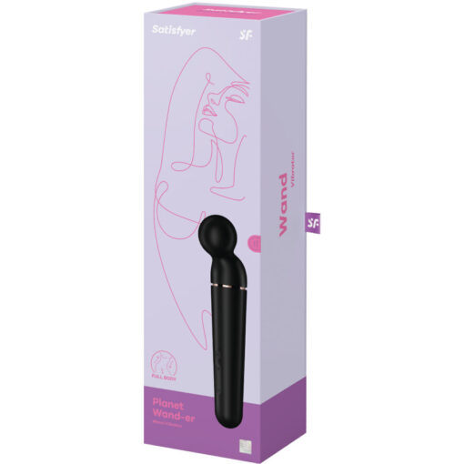 SATISFYER – PLANET WAND-ER MASAJEADOR VIBRADOR NEGRO - intimamenities.com