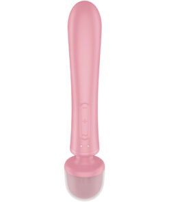 SATISFYER – TRIPLE LOVER MASAJEADOR VIBRADOR RABBIT ROSA - intimamenities.com