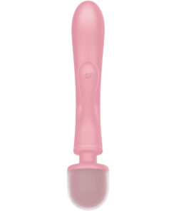 SATISFYER – TRIPLE LOVER MASAJEADOR VIBRADOR RABBIT ROSA - intimamenities.com